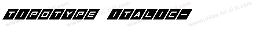 tipotype italic字体转换